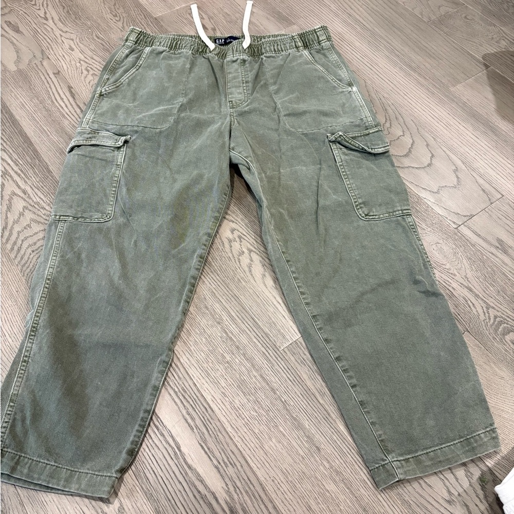 GAP Green Cargo Pants Relaxed Fit
